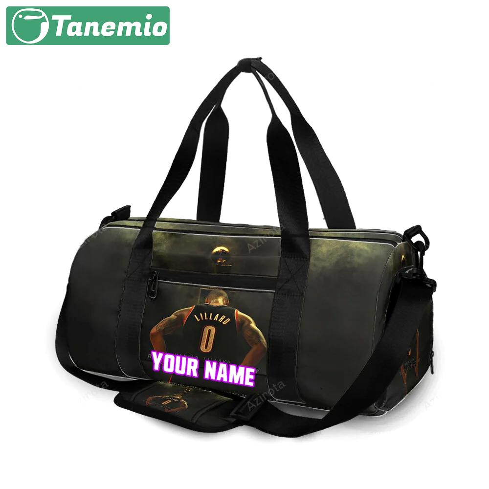 Portland trail blazers damian lillard4 personalized name travel bag gym bag 2311 Travel Bag