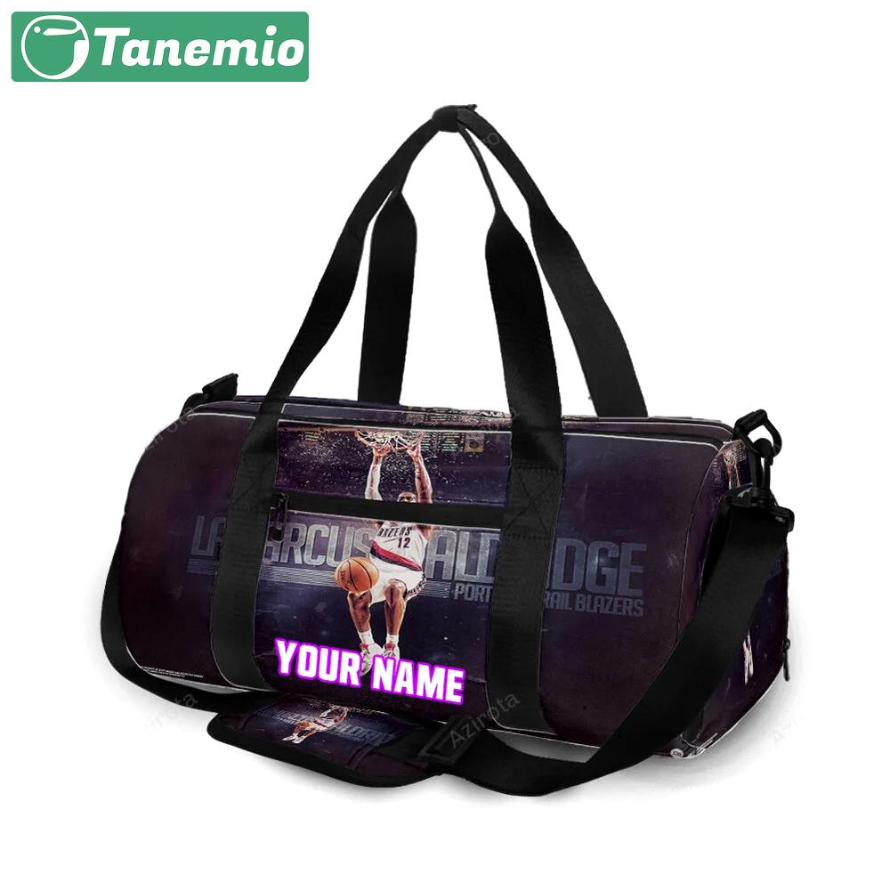 Portland trail blazers lamarcus aldridge2 personalized name travel bag gym bag 2251 Travel Bag