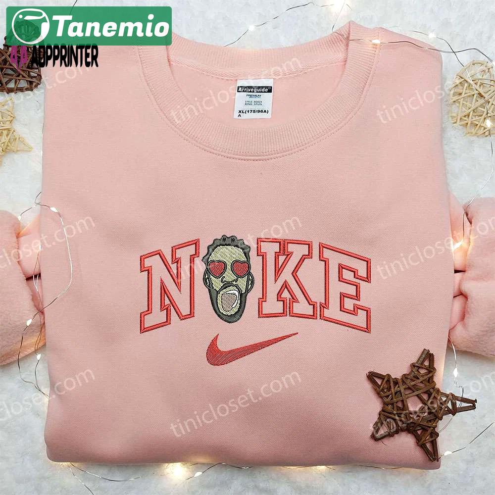Post malone x nike embroidered sweatshirt – music inspired shirt Embroidered Shirt