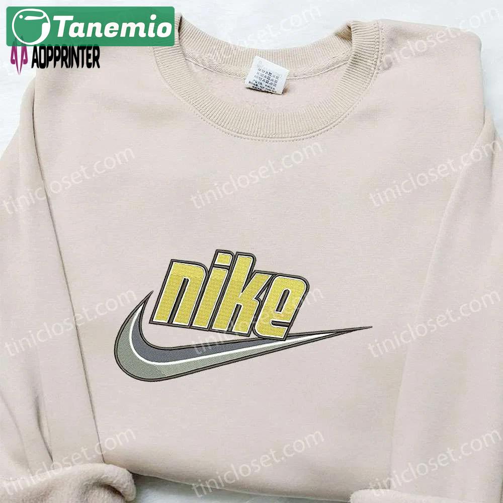 Premium swoosh x nike embroidered shirt & hoodie: custom nike inspired t-shirt – shop now! Embroidered Shirt