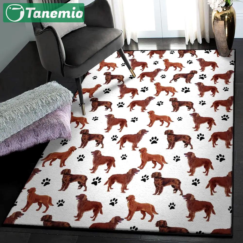 Puppy paws kitchen rugs, irish setter paw gs cl rug Rectangle Rug