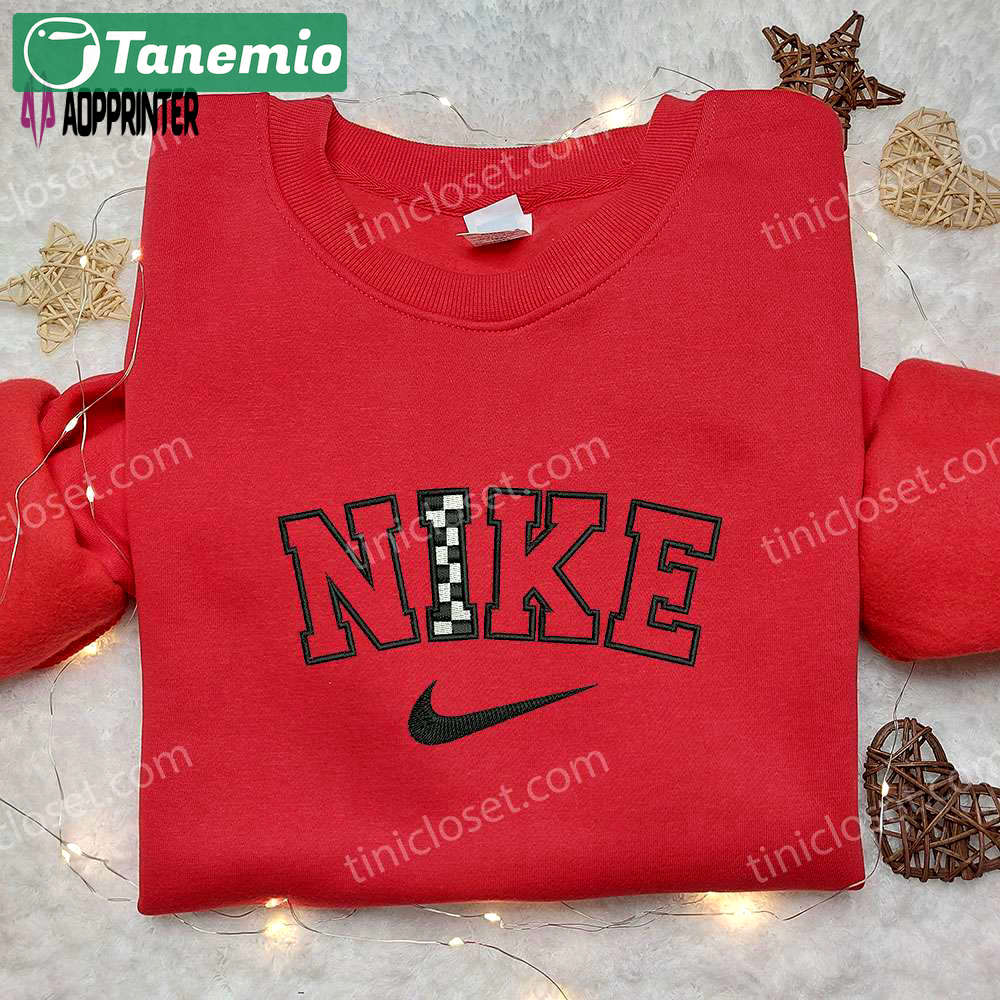 Racing x nike embroidered sweatshirt: best family gift nike inspired shirt Embroidered Shirt