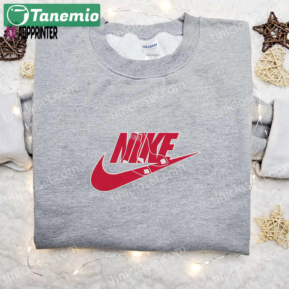 Red sox x nike embroidered shirt sports hoodie & t-shirt – mlb collection Embroidered Shirt