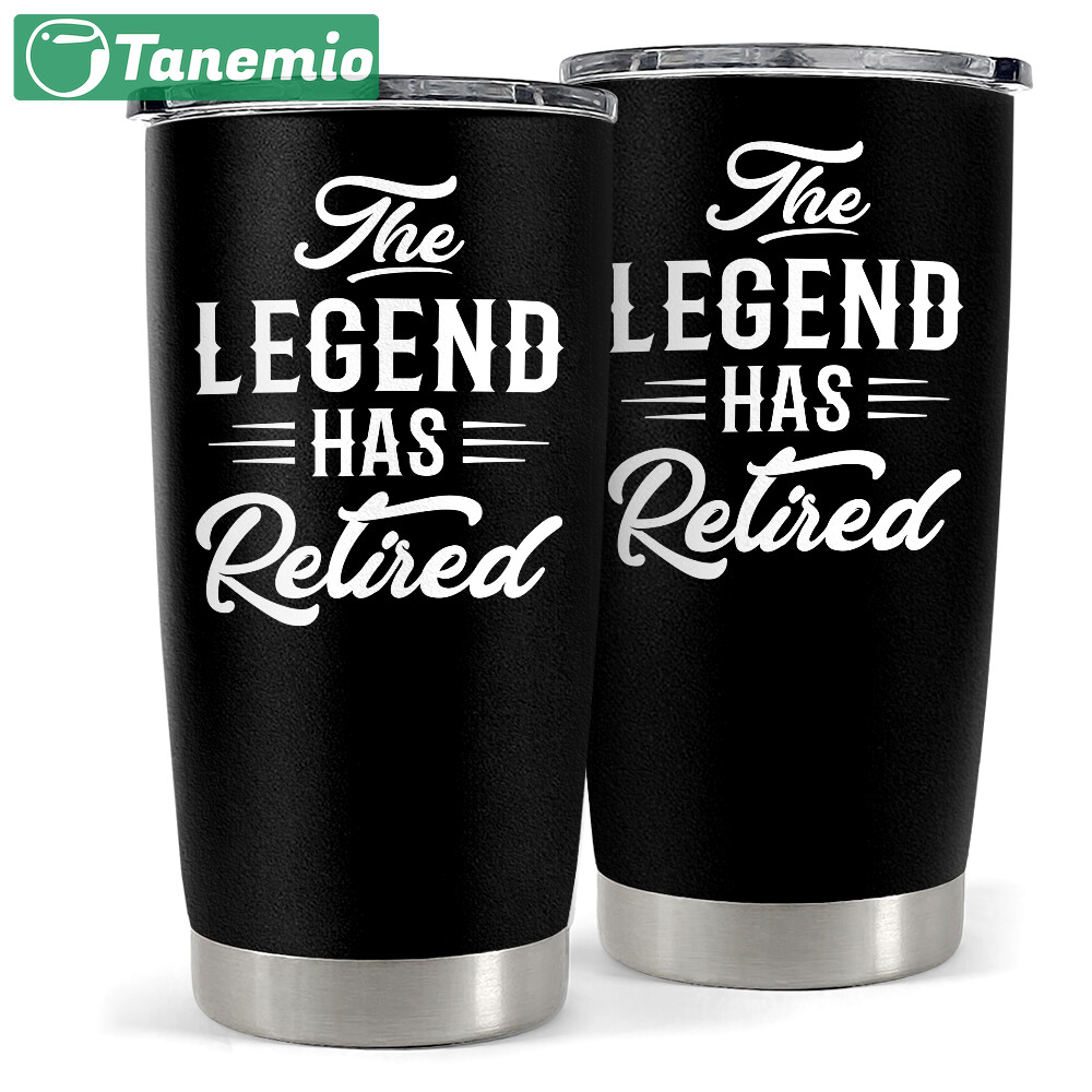 Retirement tumbler gifts for coworkers the legend has retired tumbler Personalized Tumbler