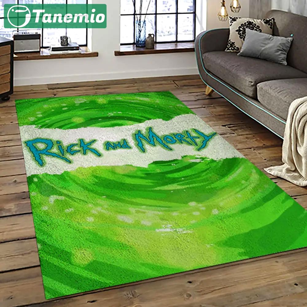 Rick and morty cartoon tv show retangle carpet area rug home decor best gift for family rm1 Rectangle Rug