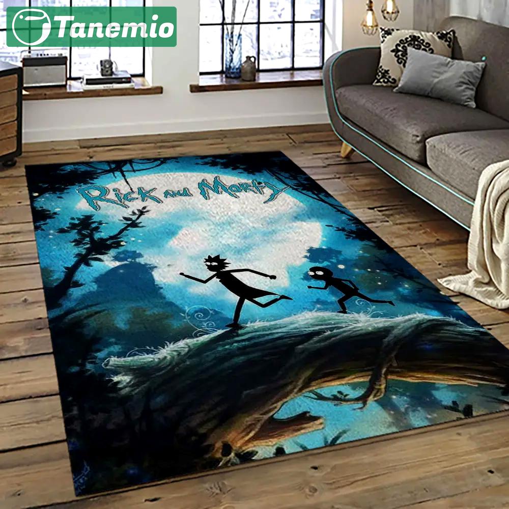 Rick and morty cartoon tv show retangle carpet area rug home decor best gift for family rm28 Rectangle Rug