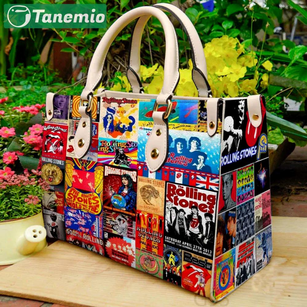 Rolling stones 2 leather handbag 1 3413 Women Leather Hand Bag
