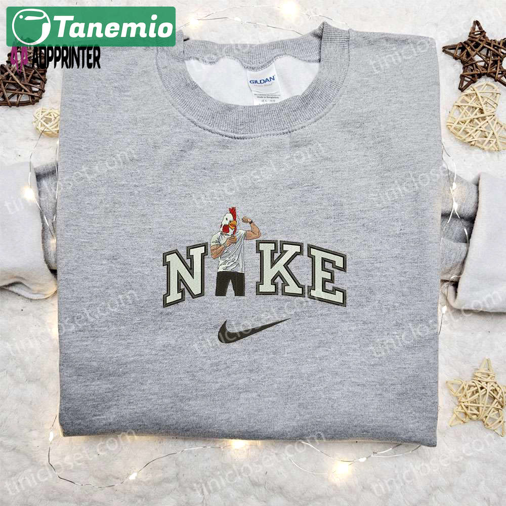 Roosterman x nike embroidered sweatshirt: celebrity-inspired nike hoodie Embroidered Shirt