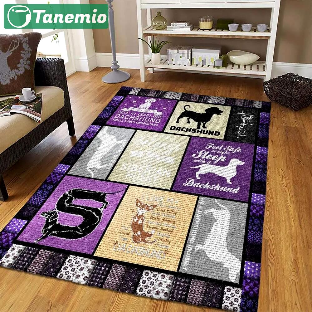 Rug dachshund lb1109022r rug living room area rug home decor Rectangle Rug