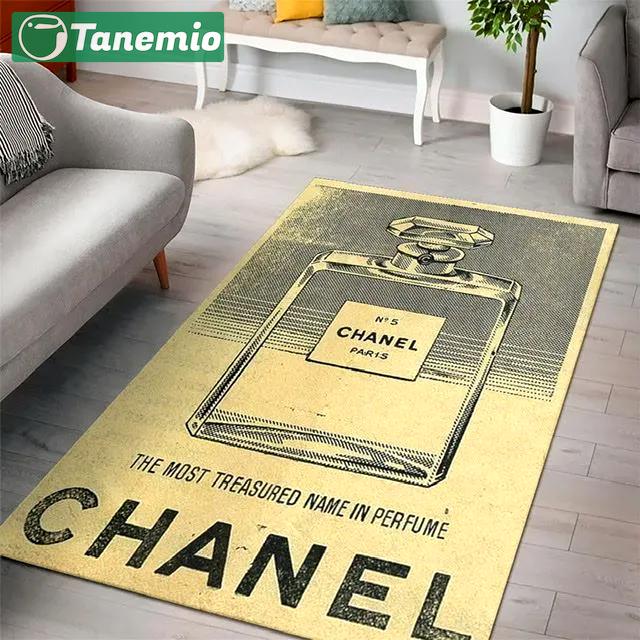 Rugs in living room and bedroom - Chanel perfume fashion luxury brand premium rug carpet for living room bedroom carpet floor mats keep warm in winter mat Rectangle Rug