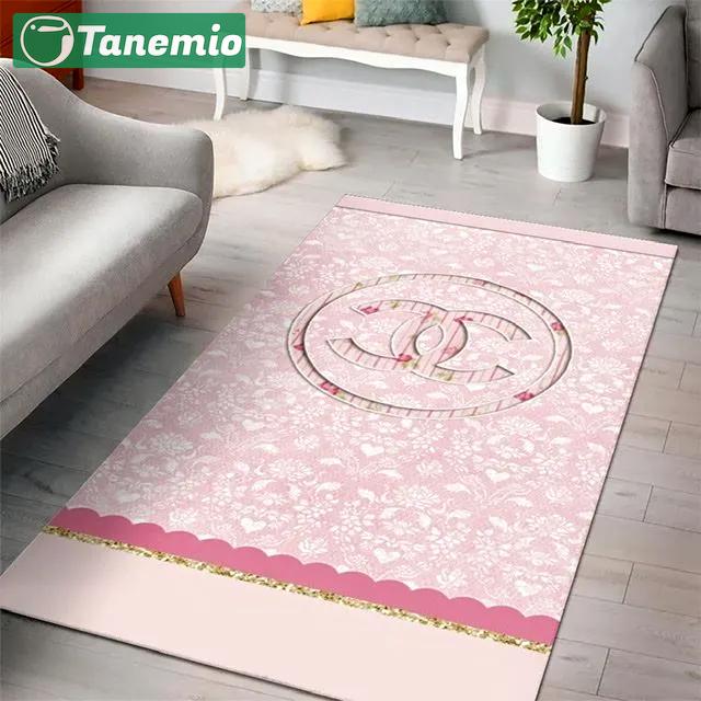 Rugs in living room and bedroom - Chanel pinky luxury fashion luxury brand premium rug carpet for living room bedroom carpet floor mats keep warm in winter mat Rectangle Rug