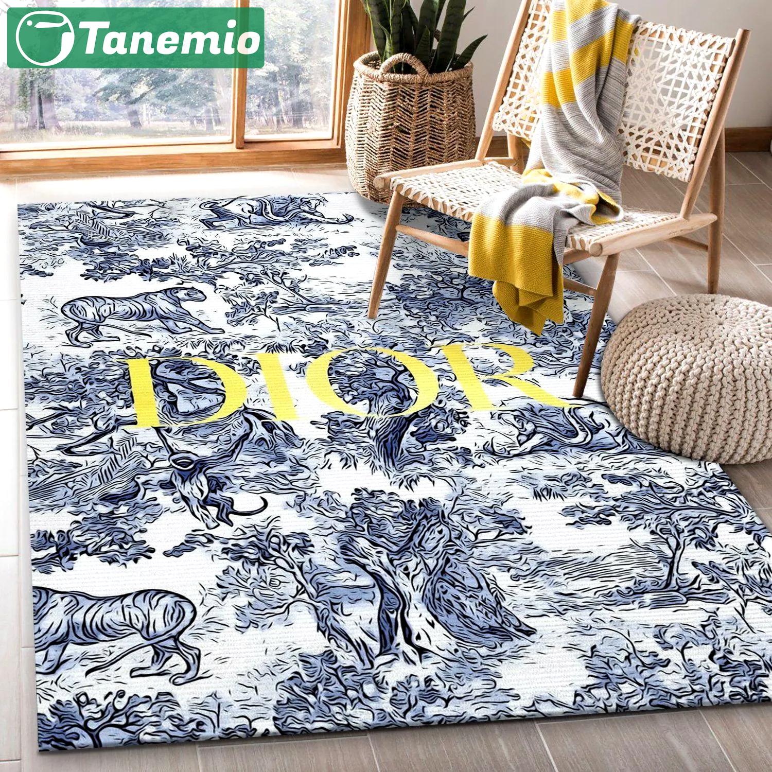 Rugs in living room and bedroom - Dior rug fashion brand rug floor decor floor mats keep warm in winter Rectangle Rug