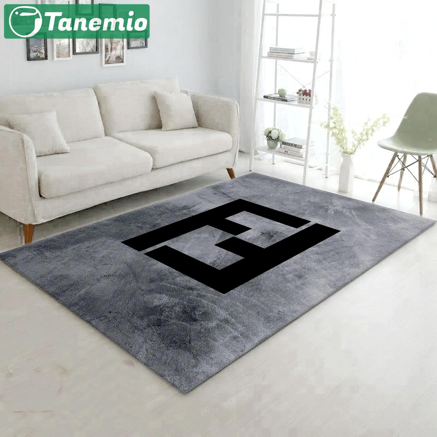 Rugs in living room and bedroom - Fendi rectangle rug bedroom rug christmas gift us decor Rectangle Rug