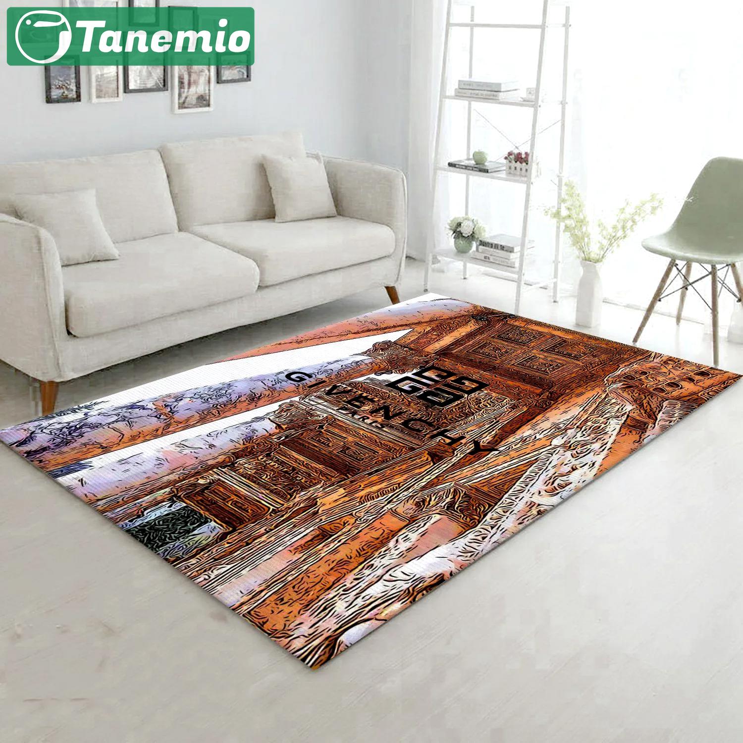 Rugs in living room and bedroom - Givenchy area rug fashion brand rug floor decor home decorations Rectangle Rug