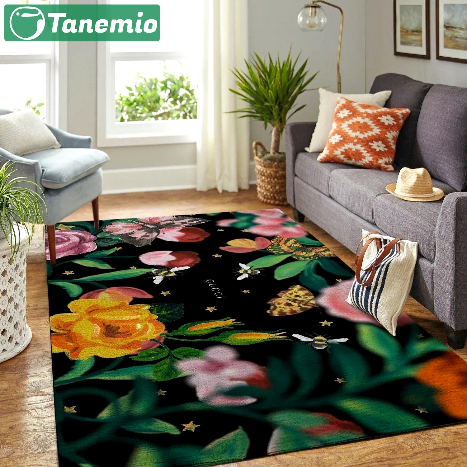 Rugs in living room and bedroom - Gucci flower luxury area rug for living room bedroom carpet home decorations mat type 1 Rectangle Rug