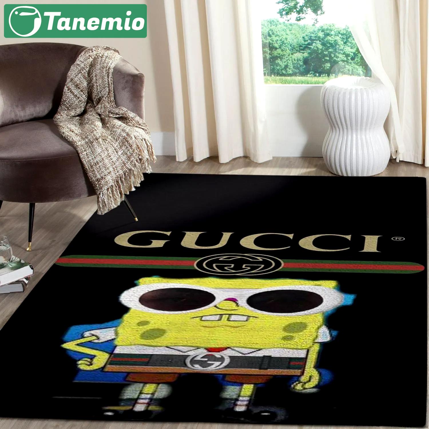 Rugs in living room and bedroom - Gucci spongebob squarepants luxury area rug for living room bedroom carpet floor mats keep warm in winter mat Rectangle Rug