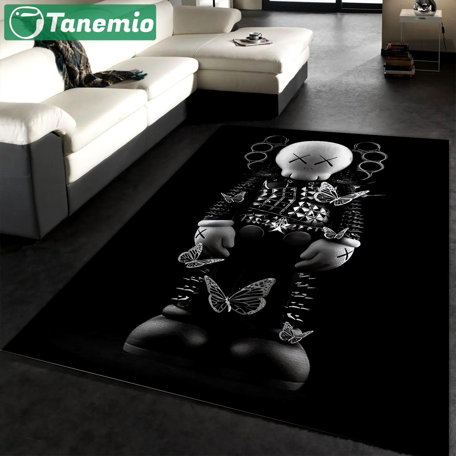 Rugs in living room and bedroom - Kaws area rug bedroom rug christmas gift floor mats keep warm in winter Rectangle Rug