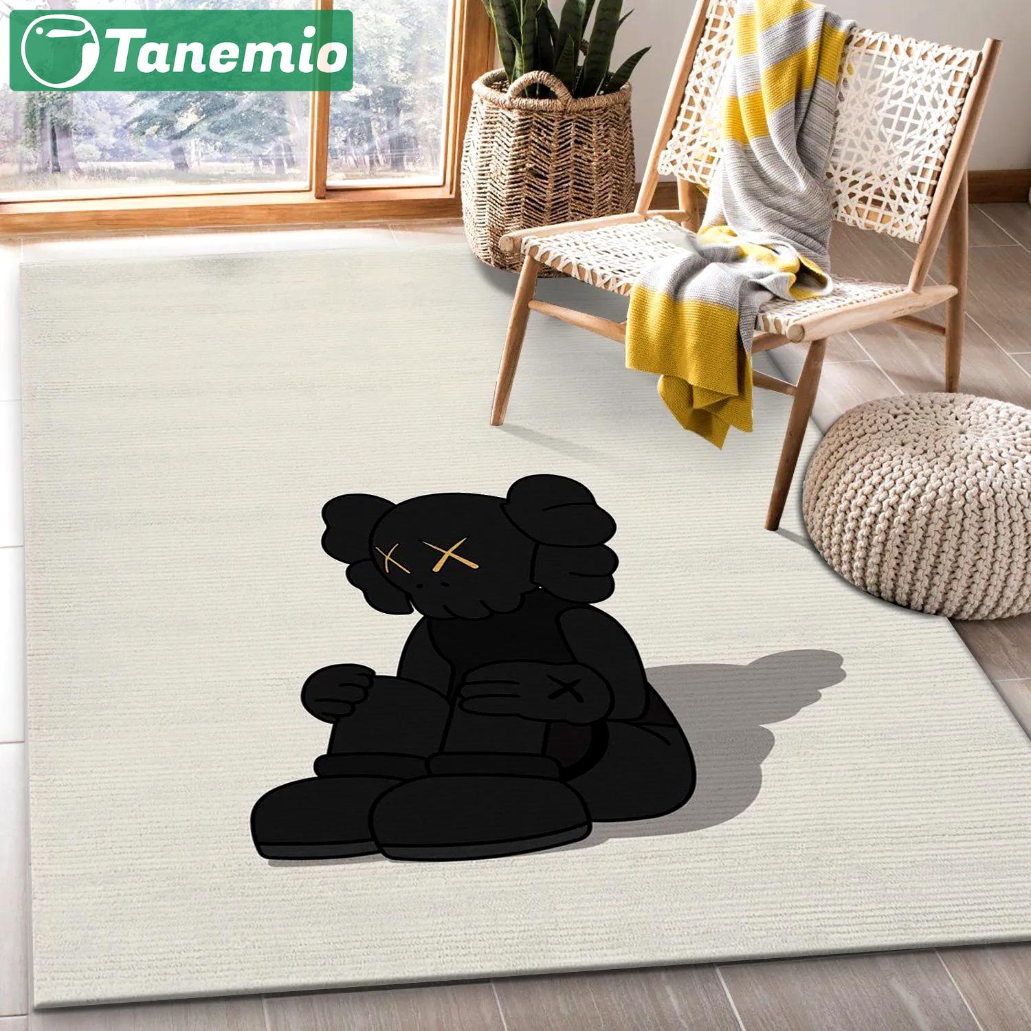 Rugs in living room and bedroom - Kaws illustration area rug living room rug us gift decor Rectangle Rug
