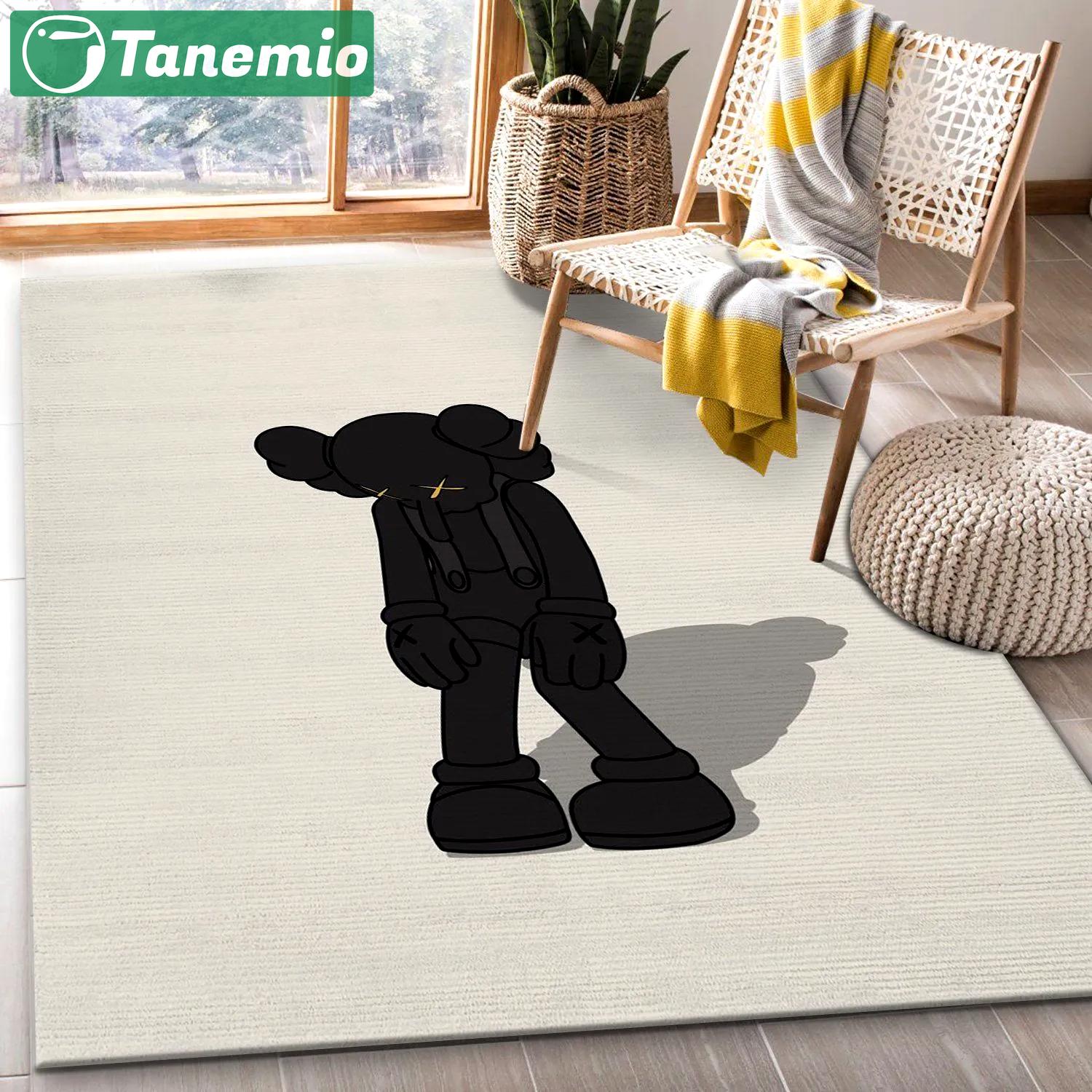 Rugs in living room and bedroom - Kaws small lie figure area rug bedroom rug us gift decor Rectangle Rug