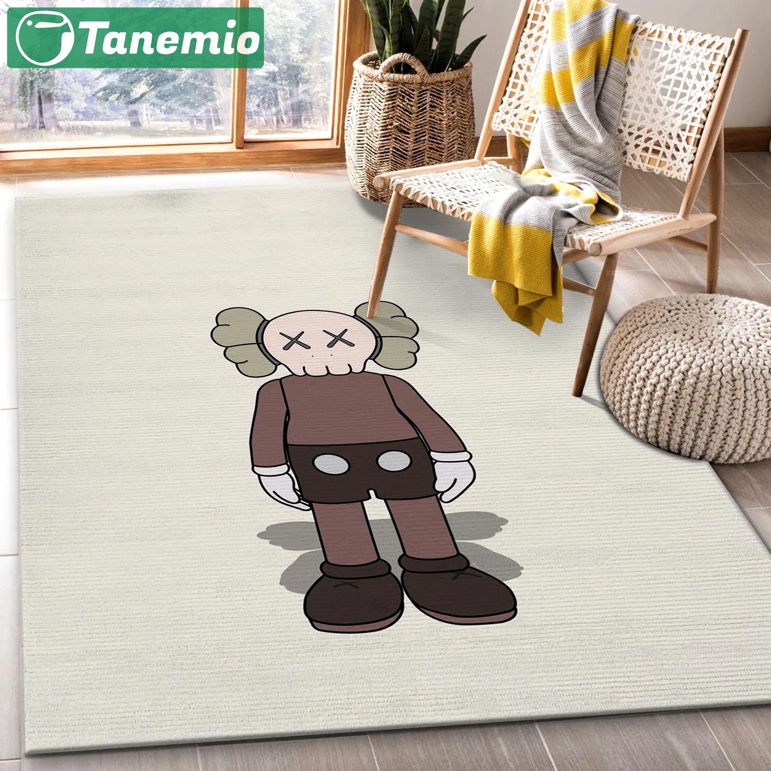 Rugs in living room and bedroom - Kaws standing brown rug bedroom rug carpet floor mats keep warm in winter Rectangle Rug