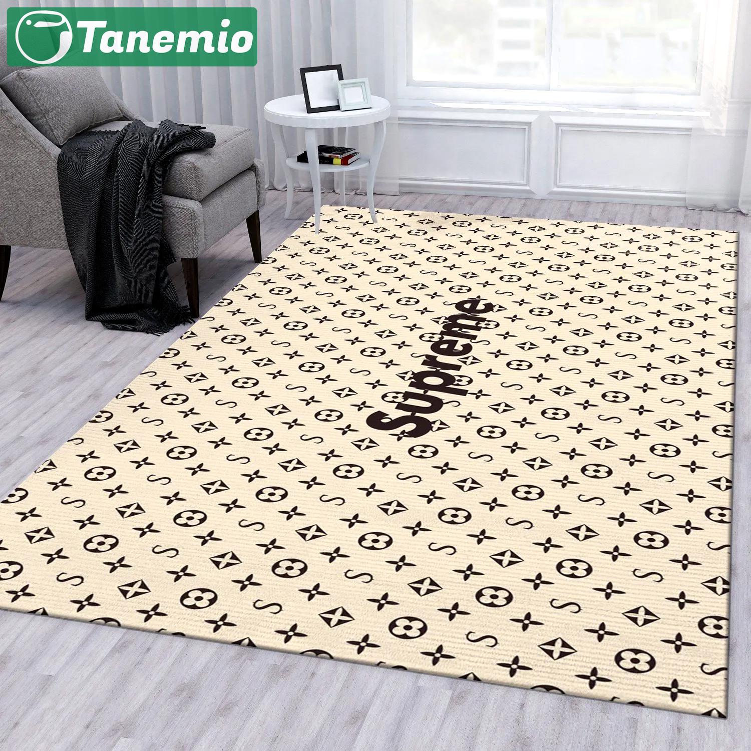 Rugs in living room and bedroom - Supereme x louis vuitton ver5 rug living room rug floor decor home decorations Rectangle Rug