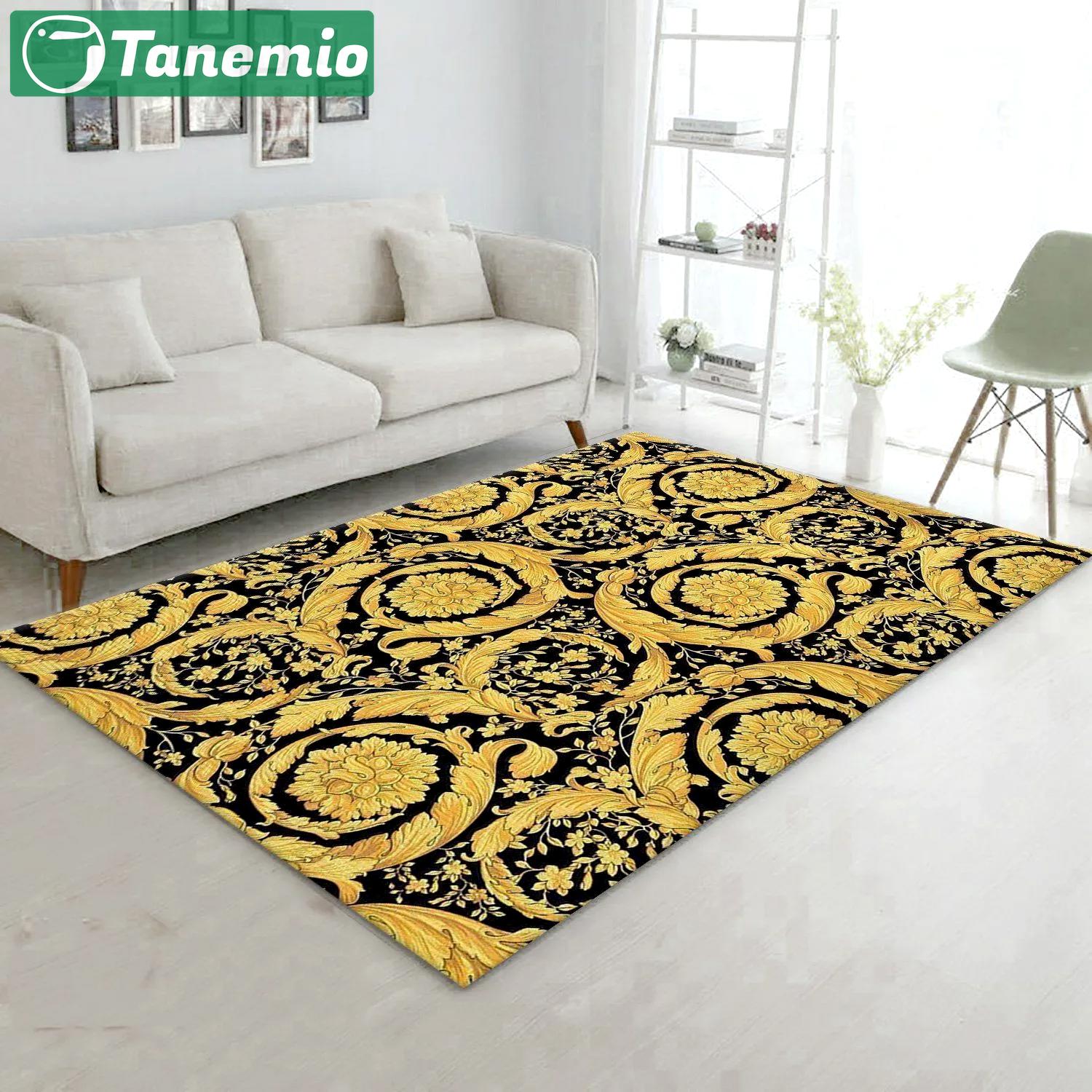 Rugs in living room and bedroom - Versace ver1 fashion brand area rug living room rug christmas gift us decor Rectangle Rug