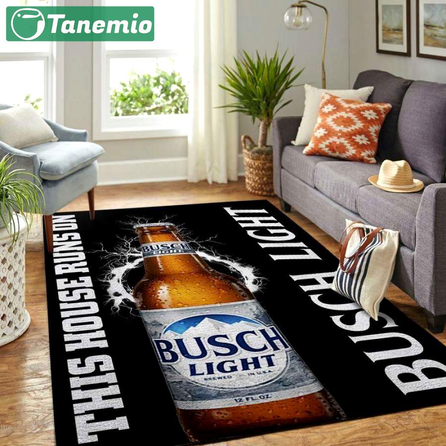 Rugs in living room and bedroom busch light area rug living room rug home decor this house runs on ofd 20030918 Rectangle Rug