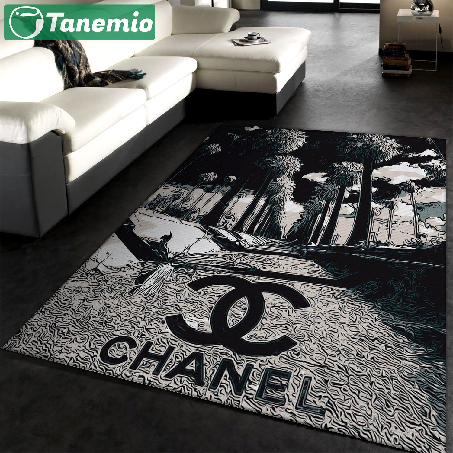 Rugs in living room and bedroom chanel area rugs hot 2023 fashion brand rugs floor decor home decor 3889 Rectangle Rug