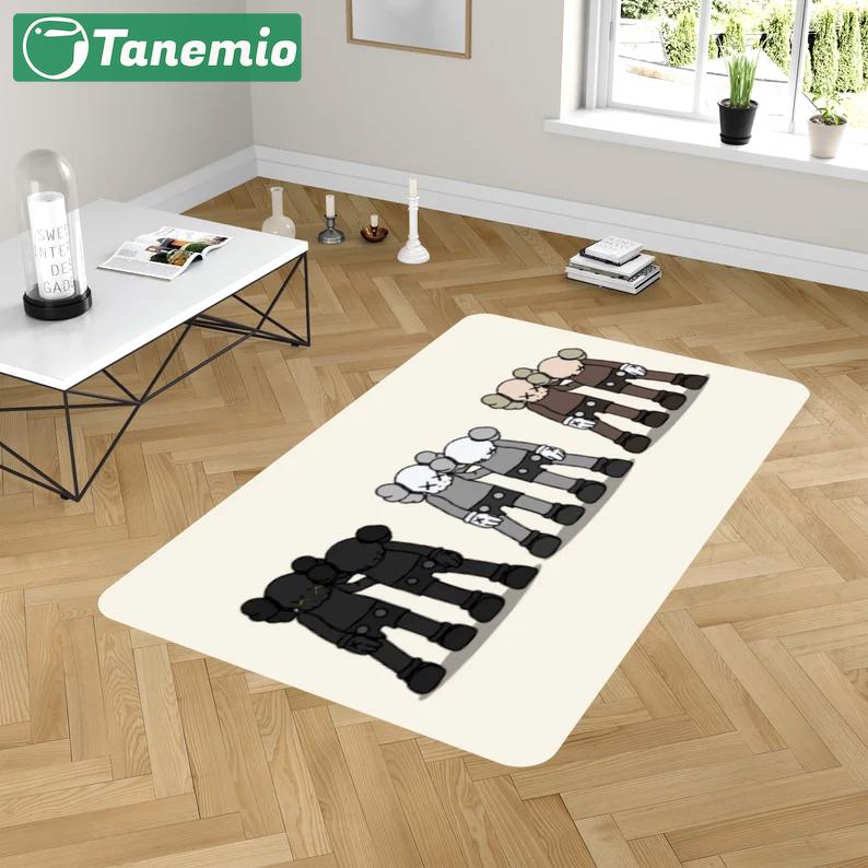 Rugs in living room and bedroom cool kaw rug - kaw modern rug - boyfriend lover gift- kaw gift- modern kaw carpet- kaw rug- kaw area rug- cartoon rug- kaw hypebeast rug Rectangle Rug