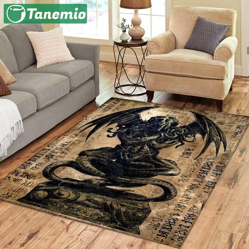 Rugs in living room and bedroom cthulhu lovecraft the ancient mighty old god area limited edition rug carpet Rectangle Rug
