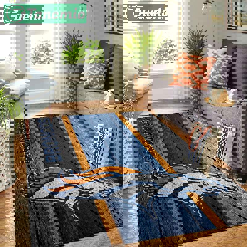 Rugs in living room and bedroom denver broncos Rectangle Rug