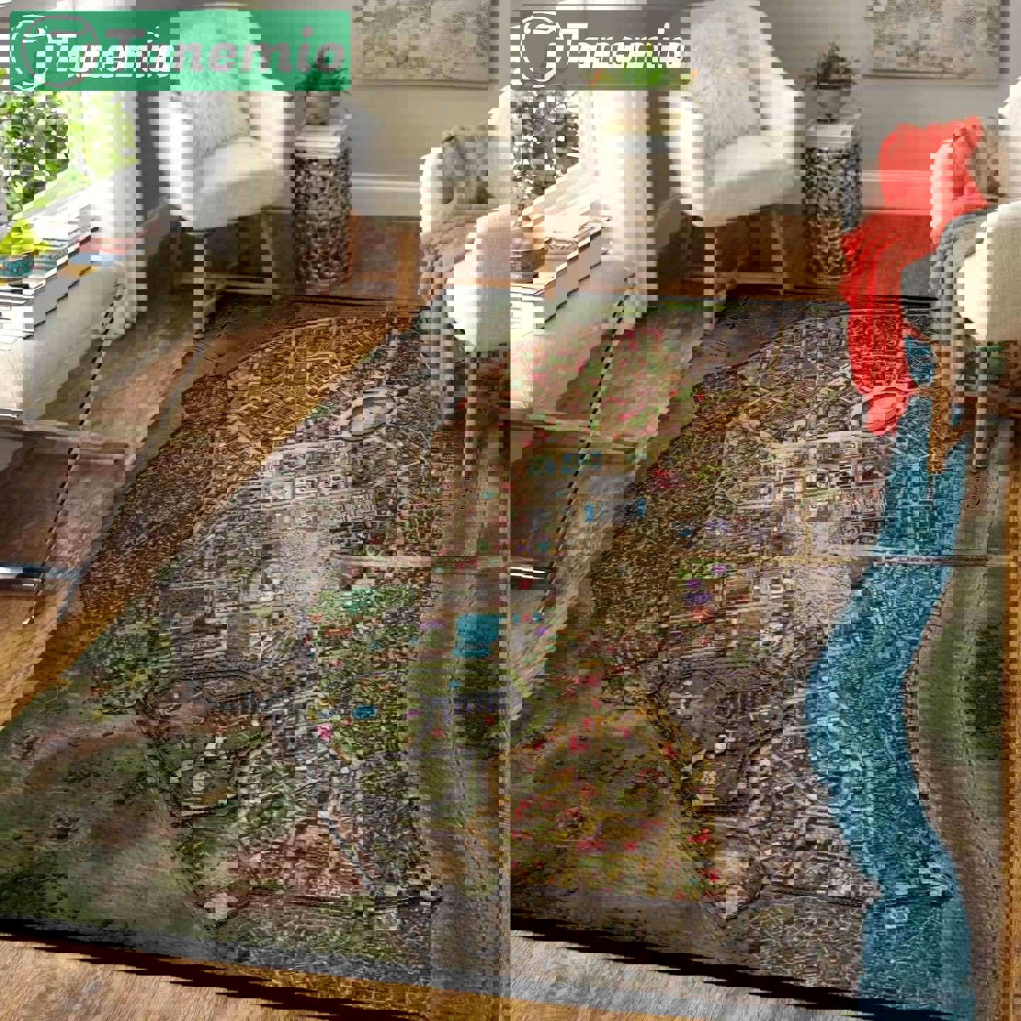 Rugs in living room and bedroom dungeon dragons rug floor decor Rectangle Rug