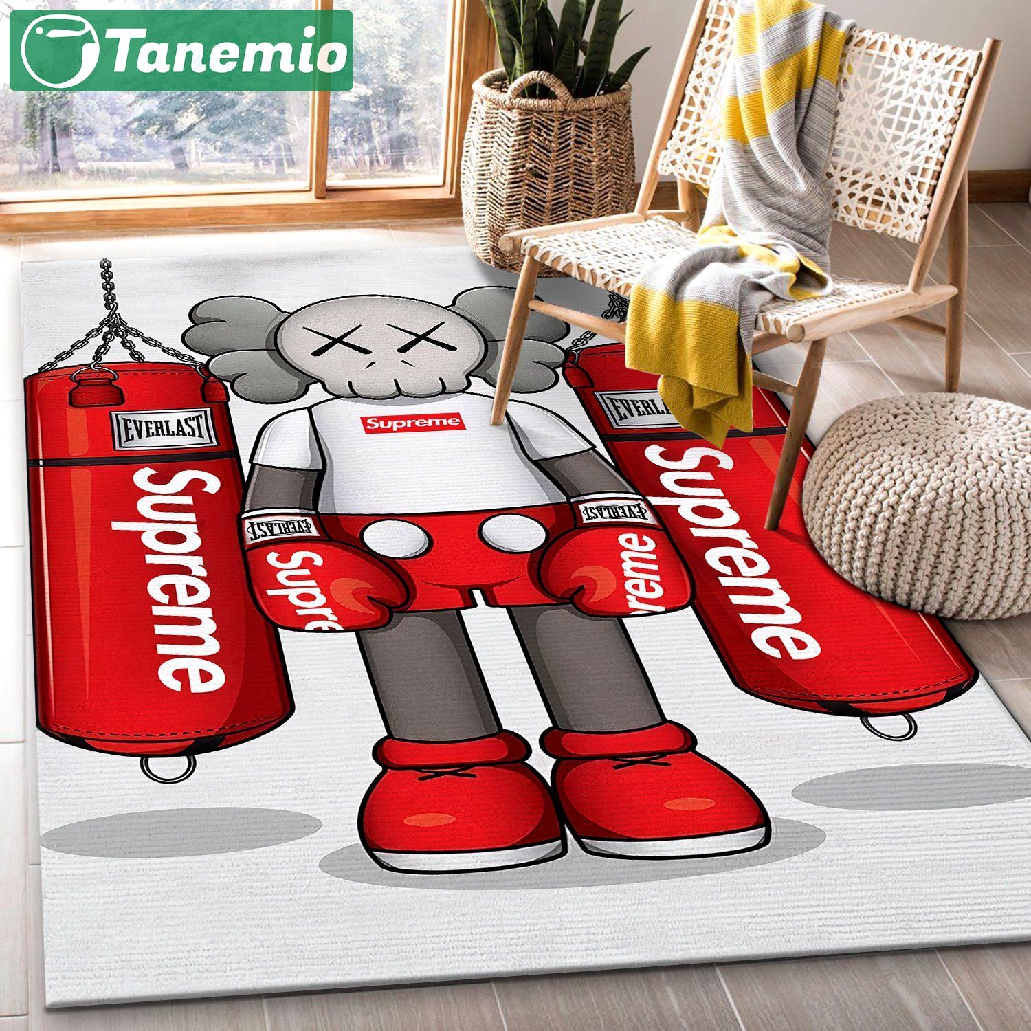 Rugs in living room and bedroom kaws supreme luxury area rugs Rectangle Rug