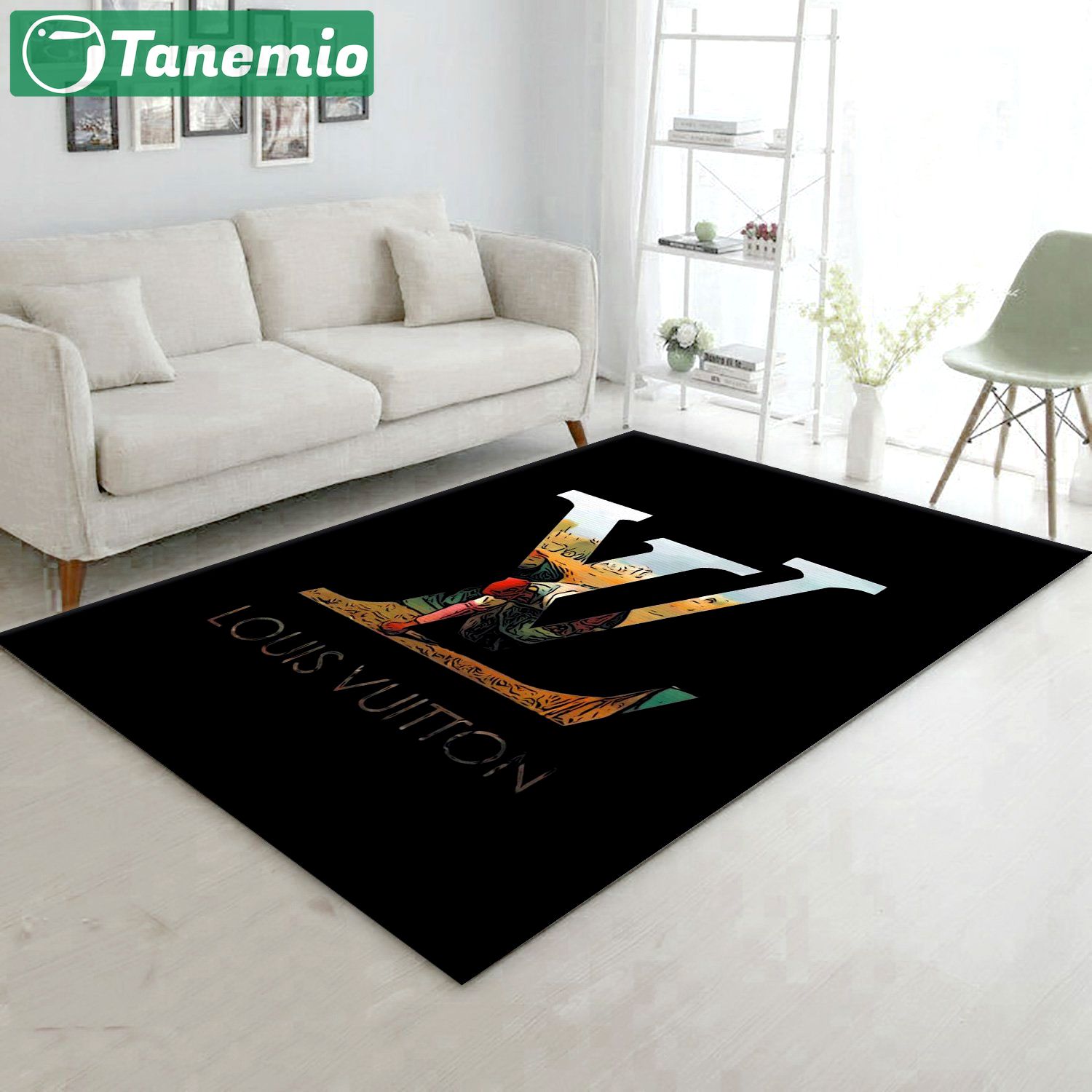 Rugs in living room and bedroom louis vuitton area rugs living room rug christmas gift us decor Rectangle Rug
