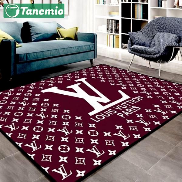 Rugs in living room and bedroom louis vuitton paris red luxury area rug carpet home decor Rectangle Rug