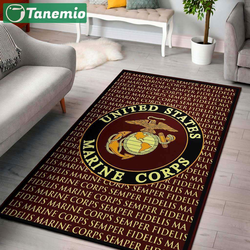 Rugs in living room and bedroom marinee corps printed rug Rectangle Rug