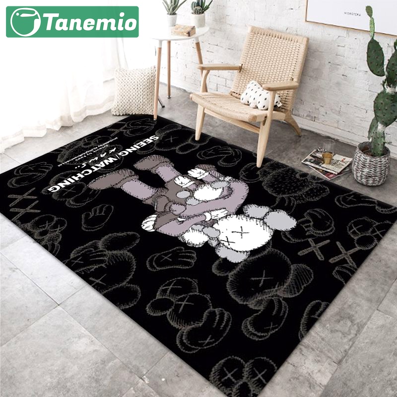 Rugs in living room and bedroom supreme kaws area rug carpet living room rug gift home decor Rectangle Rug