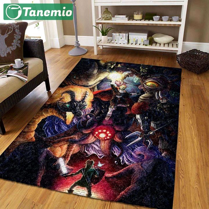 Rugs in living room and bedroom the legend of zelda area rug gaming rug carpet Rectangle Rug