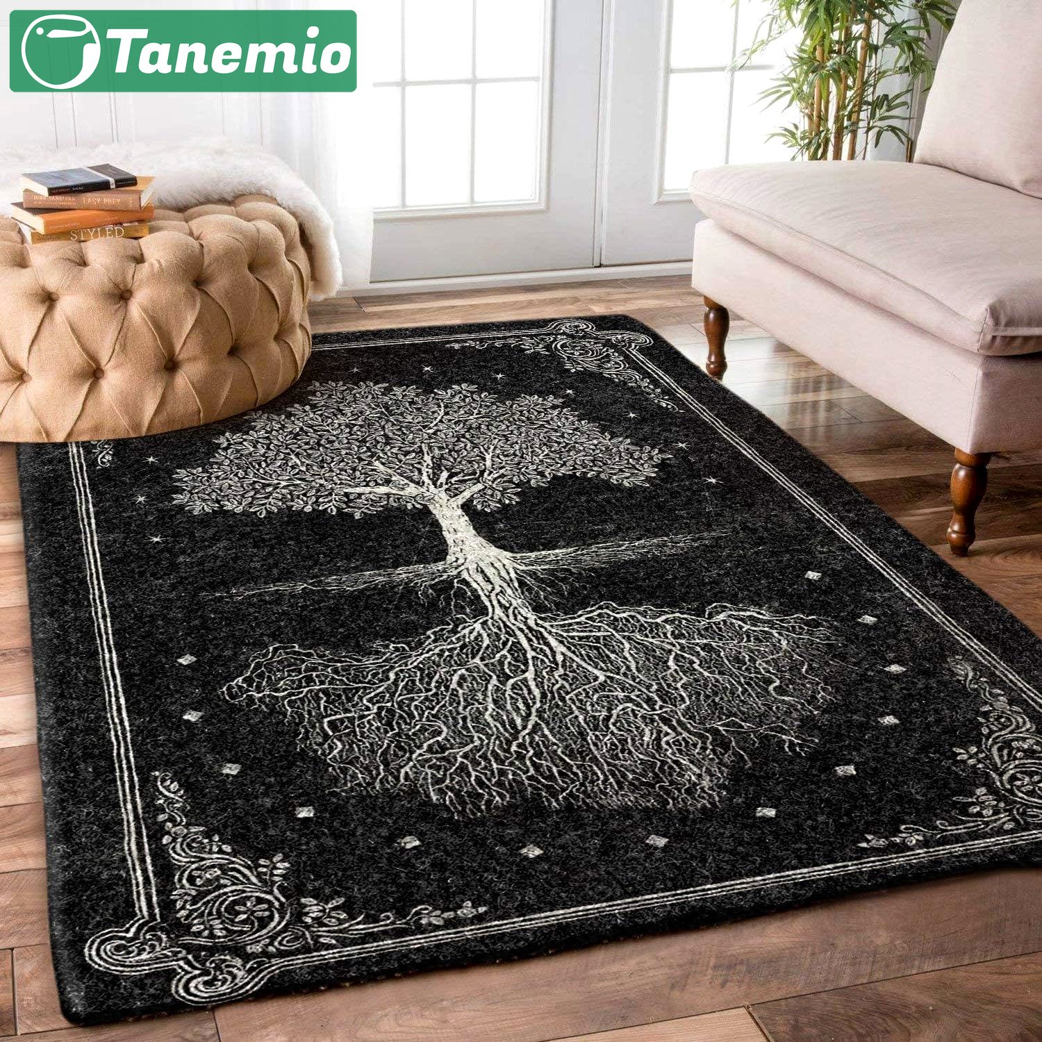 Rugs in living room and bedroom tree of life rug Rectangle Rug