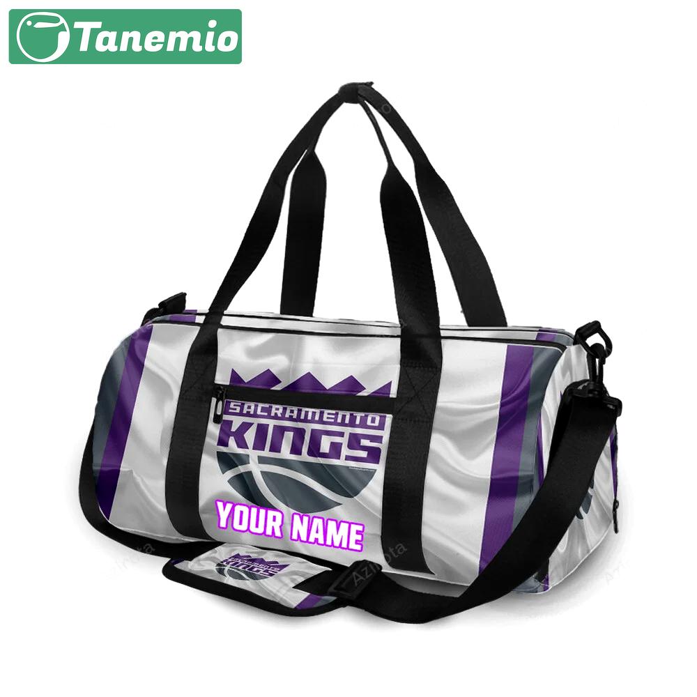 Sacramento kings emblem texture16 personalized name travel bag gym bag 2255 Travel Bag