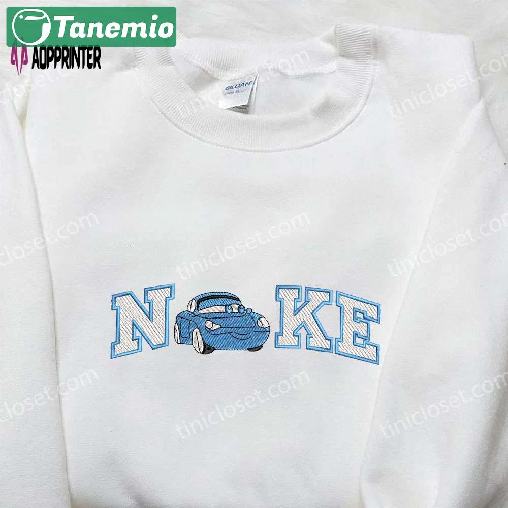 Sally carrera x nike embroidered sweatshirt: cars inspired shirt Embroidered Shirt