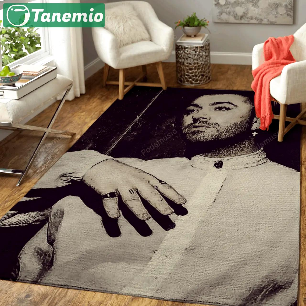 Sam smith 15 music art for fans area rug living room carpet rug regtangle carpet floor decor home decor Rectangle Rug