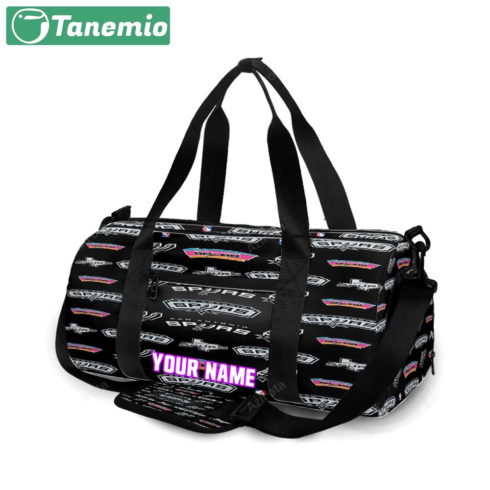 San antonio spurs 1 personalized name travel bag gym bag 2245 Travel Bag