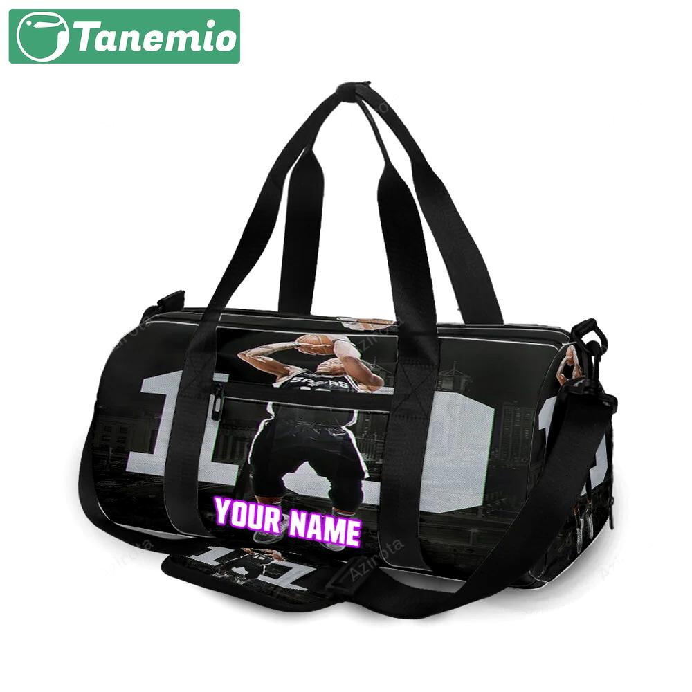 San antonio spurs demar derozan6 personalized name travel bag gym bag 2392 Travel Bag