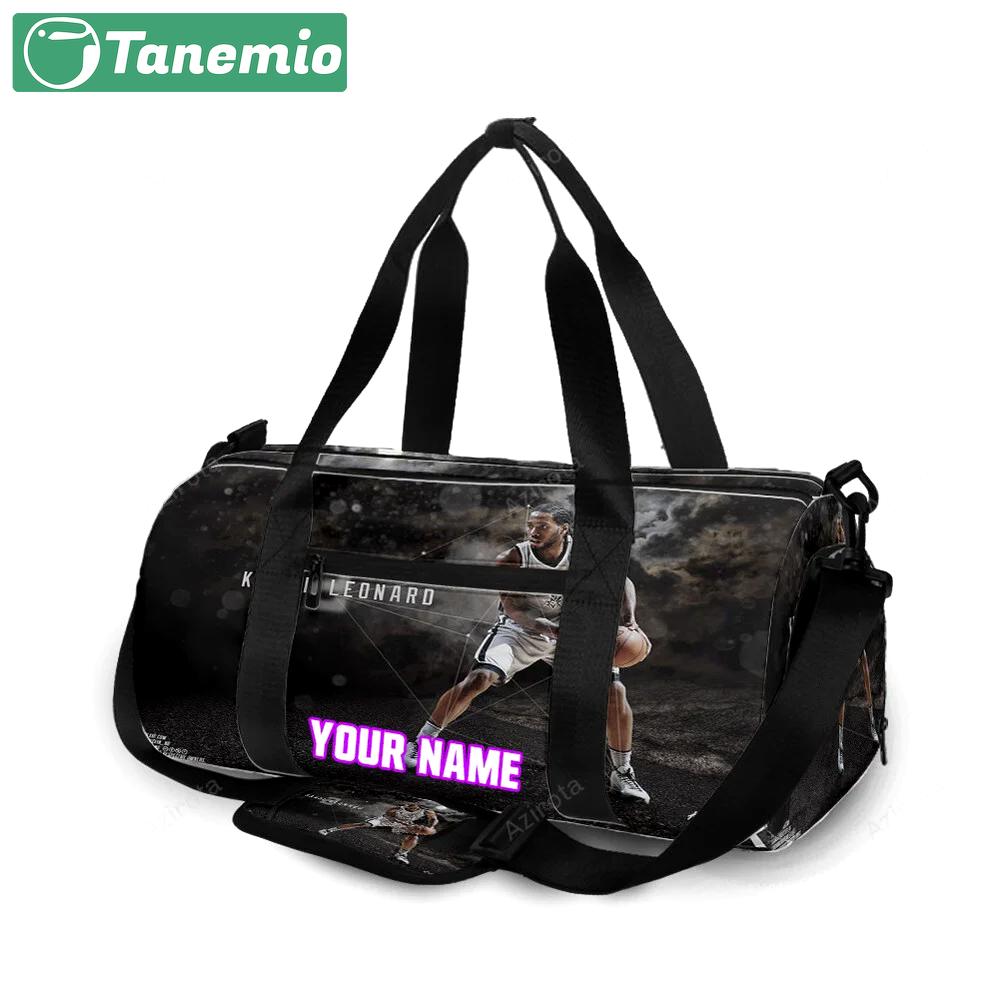 San antonio spurs kawhi leonard6 personalized name travel bag gym bag 2333 Travel Bag