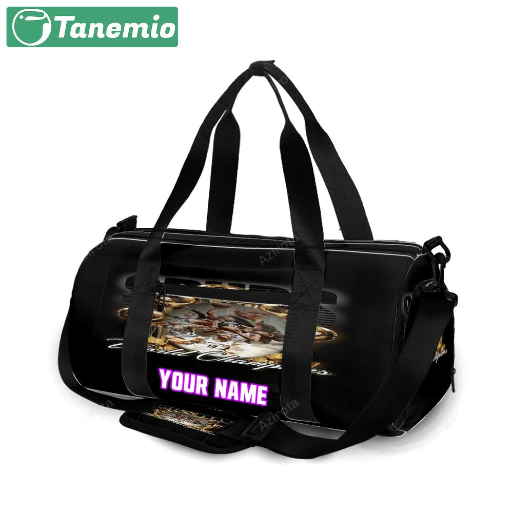 San antonio spurs world champions personalized name travel bag gym bag 2620 Travel Bag