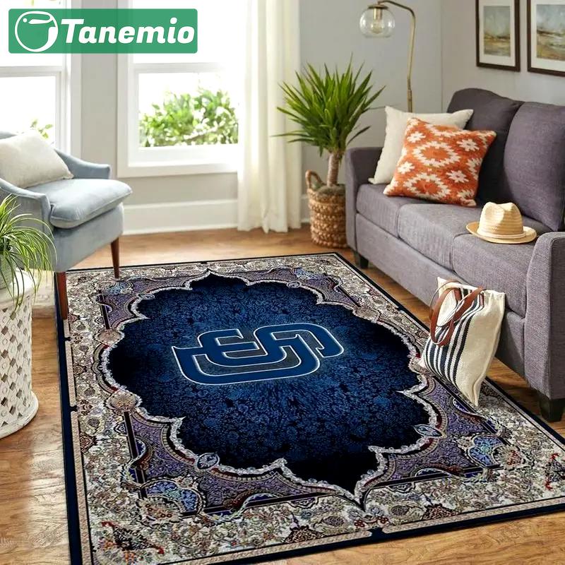 San diego padres area rug mlb baseball team logo carpet living room rugs 12 Rectangle Rug