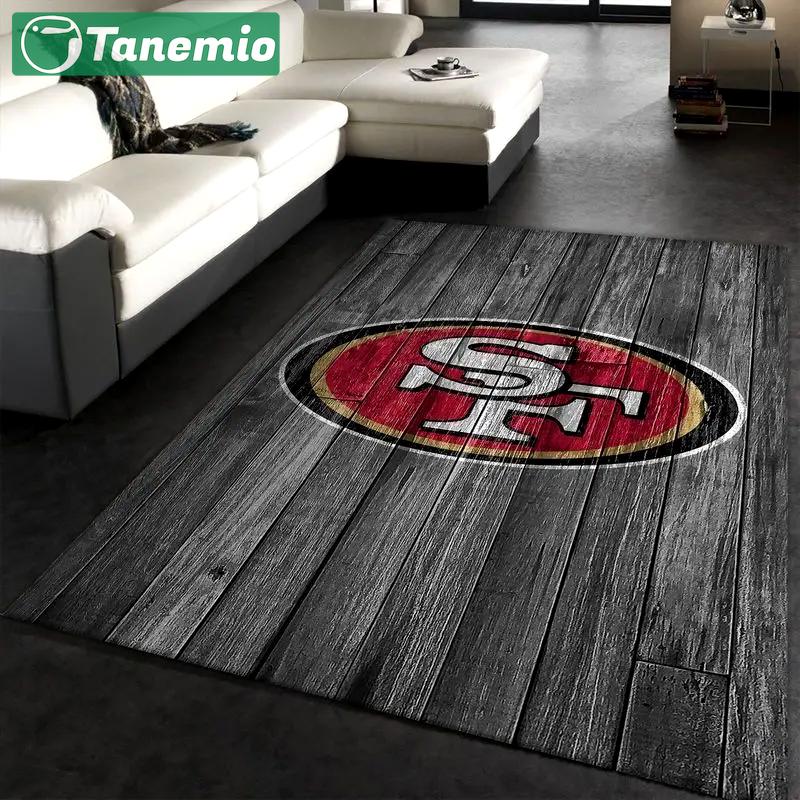 San francisco 49ers nfl 30 area rug living room bedroom rug regtangle carpet Rectangle Rug