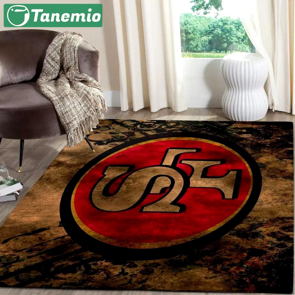 San francisco 49ers nfl football carpet living room rug regtangle carpet v573 Rectangle Rug