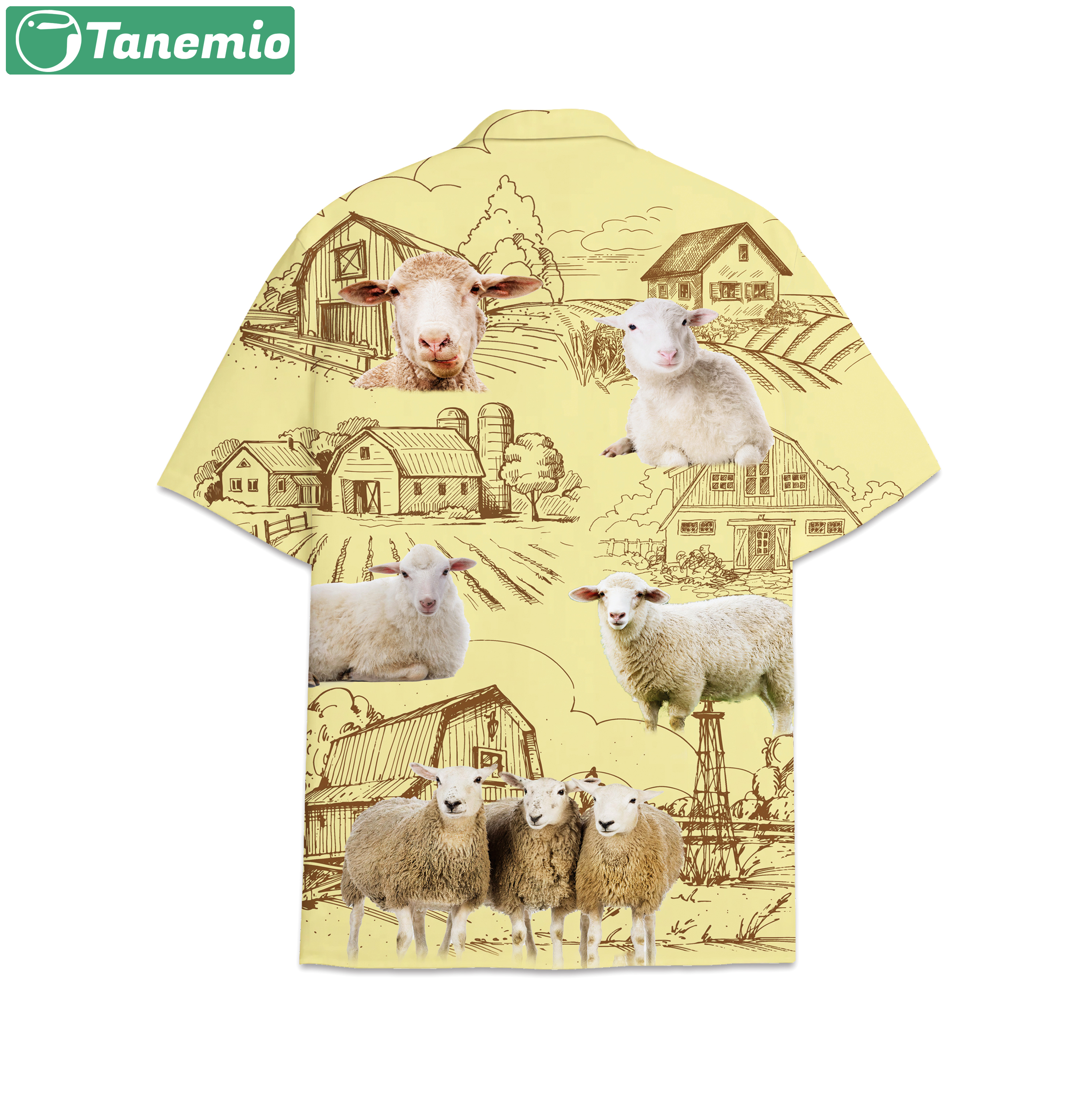Sheep lovers farm hawaiian shirt Hawaii Shirt Shorts & Flip Flops